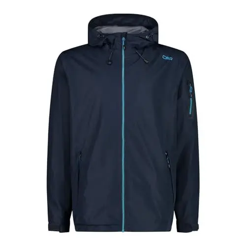 Produktbild: CMP - Herrenjacke mit fester Kapuze, Schwarz Blau, 52
