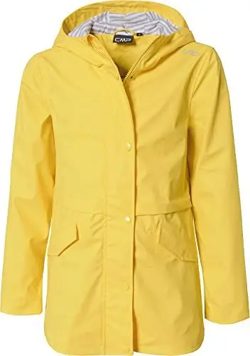 Produktbild: CMP - Kinder-Regenjacke mit fester Kapuze, Gelb, 164