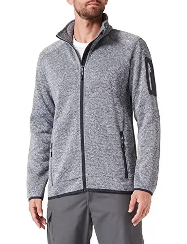 Produktbild: CMP - Knit-Tech-Fleecejacke für Herren, Eis-Titan-Schwarz, 56