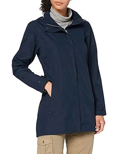 Produktbild: CMP - Lange Ripstop-Regenjacke für Damen, Schwarz Blau, D38