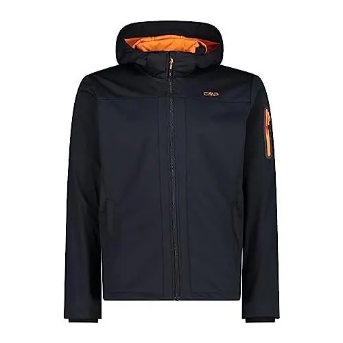 Produktbild: CMP - Leichte Herren-Softshelljacke mit abnehmbarer Kapuze, Anthrazit-Flamme, 54