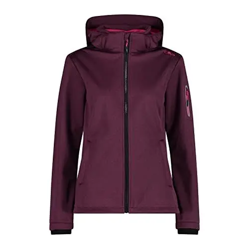 Produktbild: CMP - Melange-Softshelljacke für Damen mit abnehmbarer Kapuze, Amaranth Mel.-Fuchsia, D42