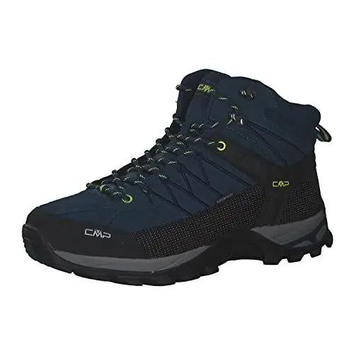 Produktbild: CMP - Rigel Mid Trekking Shoes Wp, Blue Ink-Yellow Fluo, 43