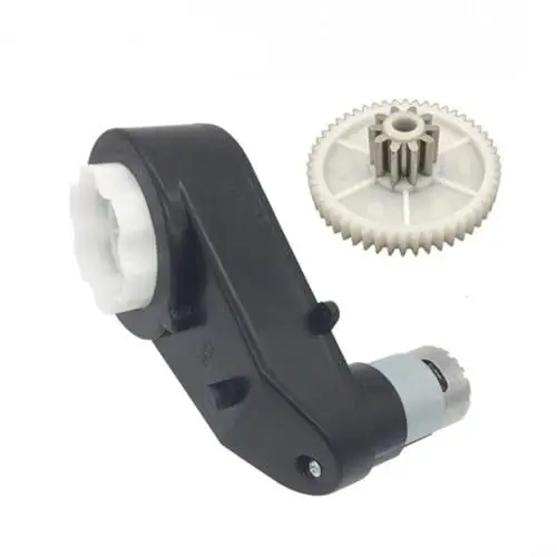 Produktbild: CNANRNANC 24V 20000RPM 550 Elektromotor mit Getriebe für Kinderauto Elektrisch Motor mit Hohem Drehmoment Motor Getriebe Ersatzteile Zubehör Industriebedarf für Kinder Fahrt auf Auto Eigener Motor