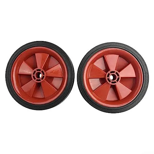 Produktbild: CNANRNANC 2Pcs Luft Kompressor Rad Ersatz Verstärkung Absorption rutschfest, 5-6 Zoll Stoßfest,Stoßfeste Anti-Rutsch Räder,Universal Fit Luftkompressor Räder