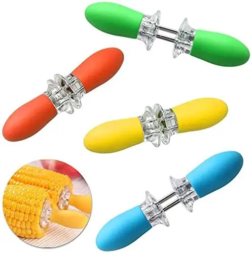 Produktbild: CO BN Mais Halter Set Maiskolbenhalter 4 Paare Rostfreier Stahl Maiskolben-Spieße