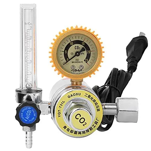 Produktbild: CO2-Regler, CO2-Reduzierventil, Kohlendioxid-Dekompressor, Heizreduzierer, Zinklegierung, Innengewinde G5/8 Zoll für Industrielle Anwendungen (-1012190077711)
