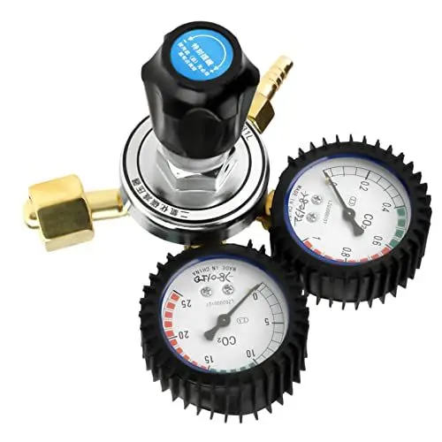 Produktbild: CO2-Gasflaschenregler kegerator regulator Kohlendioxid-Druckminderer, G5/8 CO2-Druckregler, Dual-Gauge co2 druckminderer Gasschweißgeräte