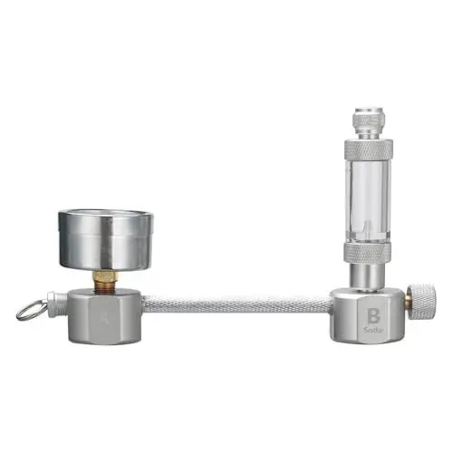 Produktbild: CO2-Generatorsystem, Aluminiumlegierung, Zeitsteuerung, Durchflussanzeige, für Aquarien (Typ 4)