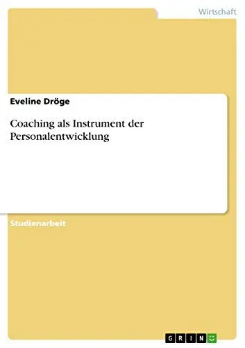 Produktbild: Coaching als Instrument der Personalentwicklung