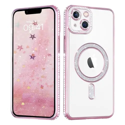 Produktbild: Coalbooliy Handyhülle für iPhone 14 Hülle Glitzer 6,1
