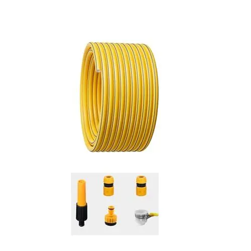 Produktbild: Coavoo Schlauch Gartenschlauch 12mm x 10 Meters, 4 Lagig Wasserschlauch Bewässerungsschlauch Flexibler Gartenschlauch, Wetterfest, Verdrehungs- und Verwindungsresistent mit Armaturen WT: 2.1mm