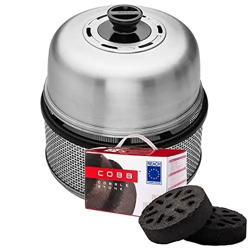Produktbild: Cobb Grill Premier AIR Deluxe Holzkohlegrill - inkl. 1x Cobble Stones 6er