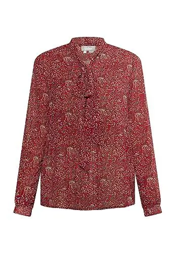 Produktbild: SIDONA Damen Schluppenbluse 10129116-SI01, ROT Mehrfarbig, L