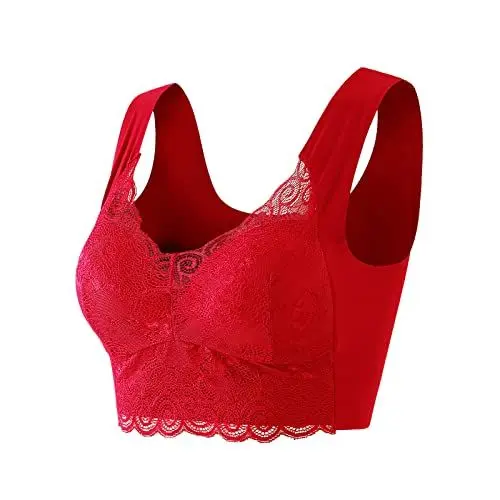 Produktbild: Cocila 2024 Angebote Taschen Shock Absorber Sport BH BH Für Brustprothesen Satin BH Ohne Buegel BH Mit Buegel Push Up BH Hemden Damen Ohne Bügel Stützend My Orders