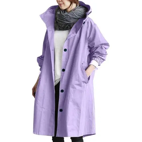 Produktbild: Cocila Black of Friday Angebote 2024 Drucker Elegante Damen Mantel Damen Winterparka Lang Trenchcoat Damen Blau Schwarze Jeansjacke Damen Wintermantel Knielang Damen Meine Bestellungen Anzeig