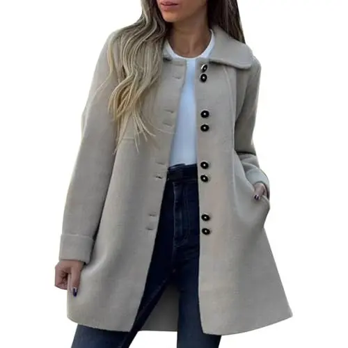 Produktbild: Damenjacken FüR Den üBergang Wildlederjacke Damen Kapuzenpullover Ärmellos Pullover Weste Bluse Shirts Mantel Sweatshirt Herbstjacke Damen Trachtenjacken & -Strickjacken (Beige, XL)