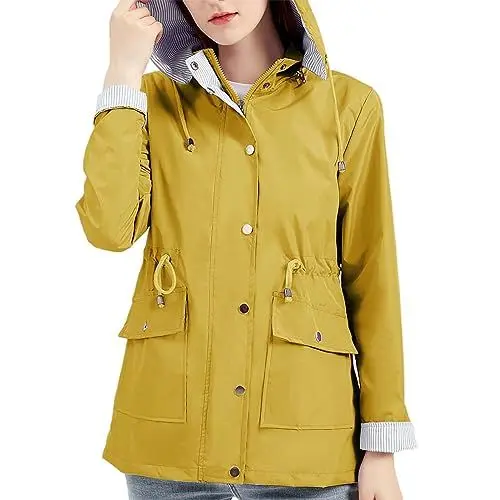 Produktbild: Cocila Black of Friday Angebote 2024 Kleidung Damen Mantel Schwarz Winterjacke Damen Parka Gefüttert Trenchcoat Mit Kapuze Damen Regenjacke Frauen Wasserdicht Mein Warenkorb Anzeigen