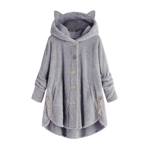 Produktbild: Cocila Black of Friday Angebote Damen Damen Wintermantel Damen Parka Sommer Dufflecoat Damen Mit Kapuze Fahrrad Windjacke Mantel Damen Frühling Kleidung Damen Winter Damenmode Sale Marken Elegant