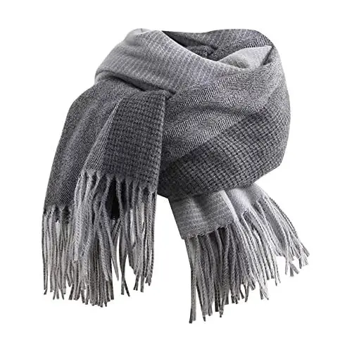 Produktbild: Cocila Black of Friday Angebote Herren Schal Damen Winter Beige Zweifarbiger Schal Stola Nackenwärmer Fußball Schal Mit Leopardenmuster Herren Accessoires Elegant Damen Sale Angebote Sale