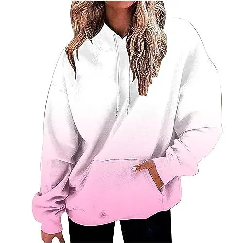 Produktbild: Cocila Black of Friday Damen Winterjacke Hoodie Mit Hohem Kragen Damen Kapuzenpullover Damen Gelb Sweatshirt Damen Mit Puffaermel Weihnachtspullover Damen Schwanger Marken Oberteile Damen Sale