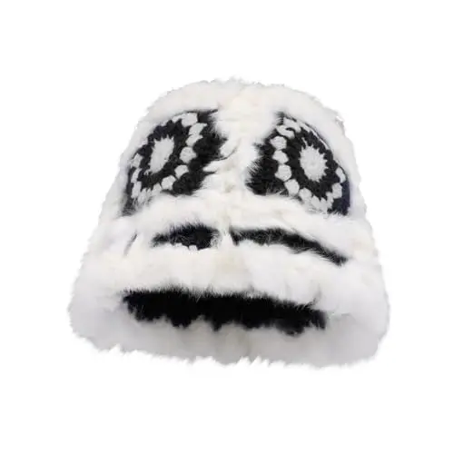 Produktbild: Cocila Black of Friday Sale Wintermuetze Beanie Damen Creme Beige Wintermuetze Damen Rose Schwarze Muetze Damen Strickmuetze Mit Futter Damen Hüte, Mützen & Caps Für Damen Sale Angebote Bestellung