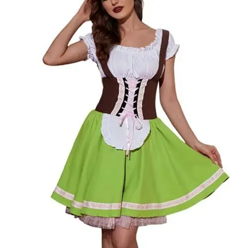Produktbild: Cocila Damen Sale Marken Blitzangebote Dirndl Damen Midi Oktoberfest Trachtenkleid Oktoberfest Damen Outfit Dirndl Lang Trachtenkleid Damen Sommer Haarschmuck Dirndl Damen Sommer Sachen Damen Sale