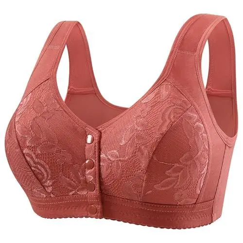 Produktbild: Cocila Damen Sexy Lace Front Shaping Cup Verstellbarer Schultergurt Großer BH Sport Große Brüste Minimizer T-Shirt Sommer Dünn Leicht Push-Up Ohne Bügel Größen Bügelloser Nahtloser Push Up
