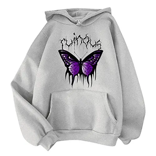 Produktbild: Cocila Heut Angebot Sonderangebote Damen-Print, langärmliges Sweatshirt, Bluse, Pullover, einfarbig, mit Kapuze Hoodie Kuscheldecke Sweatshirts & Kapuzenpullover Für Damen Decken H Meine Bestellung