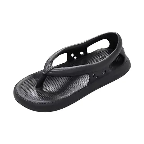 Produktbild: Cocila My Orders Womens Hiking Sandals Ladies Flip Flops Size 8 Schnürsandalen Damen Flach Pantoffeln Leder Sandaletten Sommer Schuhe Pantoletten Hausschuhe Bequem Pantolette Mit Fussbett Women'S