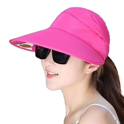 Produktbild: Kinderhut und Sommermode Top Line Sonnenschutzhut mit großem Sonnenhut Mit Krempe (Red, One Size)