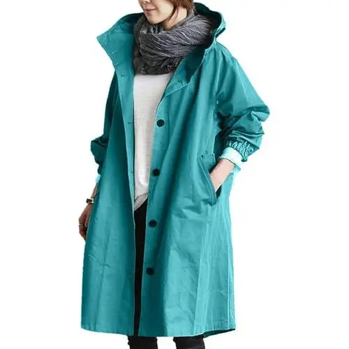 Produktbild: Cocila Sale Angebote Blitzangebote Damen Mantel Winter Warmer Parka Damen Trenchcoat Damen Grün Light Jacket Women Damen Winter Kurzmantel Blouson Damen Beige Meine Bestellungen Anzeig