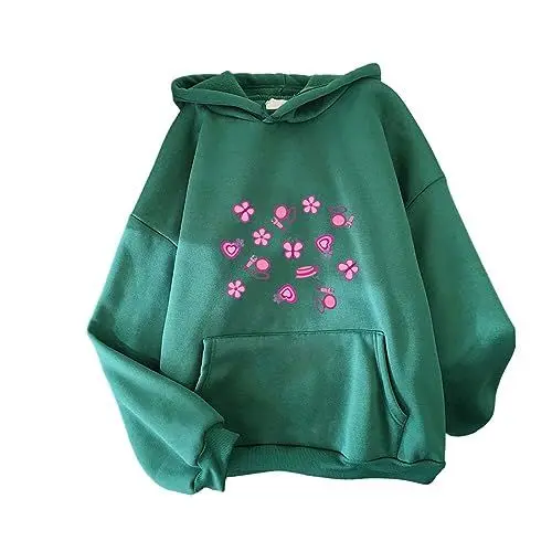 Produktbild: Cocila Sale Angebote Blitzangebote Hoodie Teenager Mädchen Oversize Kuschelig Pullover Damen Strickjacke Mit Kapuze Damen Lang Sweatshirt Khaki Damen Sweatjacke Damen Floral Mein Bestellung Sale
