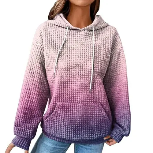 Produktbild: Cocila Sonderangebote Restposten Hoodie Damen Weiss Mit Aufdruck Hoody Oversize Mit Kapuze Sweatshirt+100+Baumwolle Pullover Damen Winter Warm T Shirt Damen Overzise Meine Bestellung