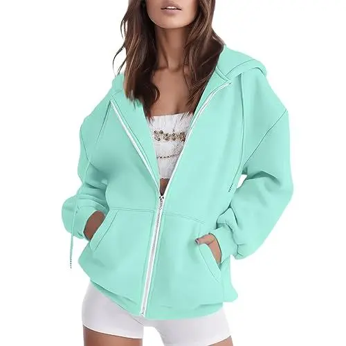 Produktbild: Cocila Winterjacke Damen Black of Friday Kapuzen Hoodie Damen Khaki Strick Hoody Damen Mit Kapuze Sweatjacke Flieder Damen Pullover Festlich Damen Oversize Bluse Damen Mein Konto Anzeigen Sale