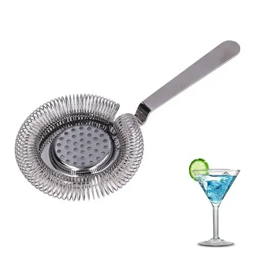 Produktbild: Cocktail Sieb Für Barkeeper, Edelstahl Cocktail Sieb Fein, Cocktailsieb Cocktail Shaker Edelstahl Für Alle Shaker, Hochwertiges Bar Zubehör
