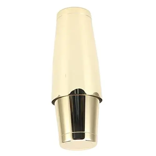 Produktbild: Cocktail-Shaker, 304 Edelstahl Cocktail-Shaker 2-teiliger Bartending-Shaker Weinbecher-Shaker für Partys, Camping, Ausflüge, Heimpicknicks, Grillen (Vergoldet mit Bodenschale)