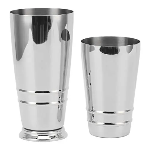 Produktbild: Cocktail-Shaker, Cocktail-Mixer aus 304-Edelstahl, Gl?nzend, mit, Sp¨¹lmaschinenfest, Boston-Shaker f¨¹r die Hausbar (Silber)