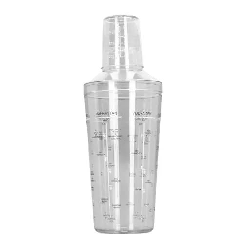 Produktbild: Cocktail-Shaker, Transparenter Cocktail-Shaker, Präzise Skala, Multifunktionaler Mixerbecher (530 ml)