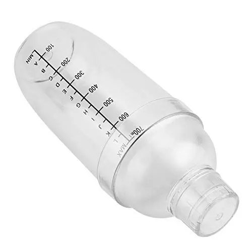 Produktbild: Cocktailshaker Set Anti-Leakage-transparenter PC-Harz-Cocktail-Shaker-Mixer mit Edelstahl Bar Scale-Drink-Shaker-Flaschenbar-Pub-Werkzeug(700ml)