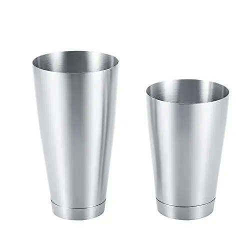 Produktbild: Cocktail-Shaker-Set – Robuster, Langlebiger Cocktailbecher aus Edelstahl – Kühlende Biergläser – Cocktail-Shaker-Set für Barkeeper – für Bar, Zuhause, Restaurant (Edelstahlfarbe)