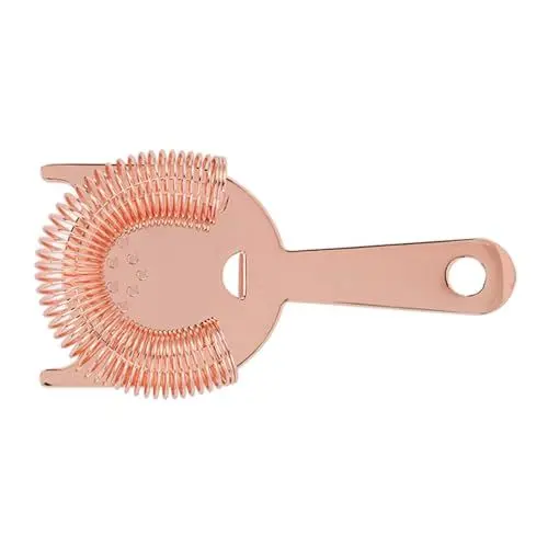 Produktbild: Cocktailsieb, Leicht zu reinigen. Bequemes, Langlebiges Getränkesieb mit Drahtfeder für Getränke (Roségold)