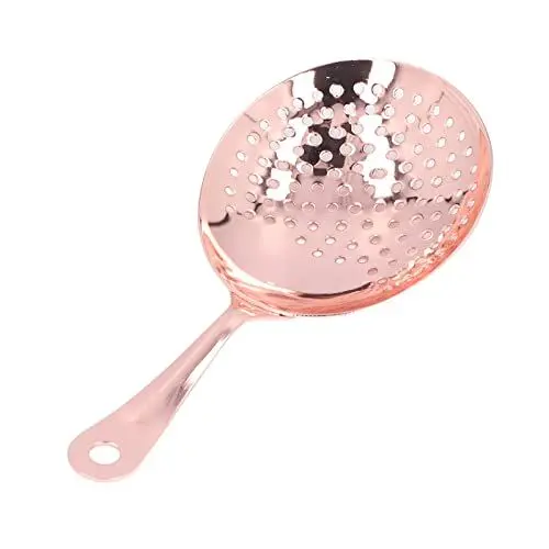 Produktbild: Cocktailsieb, Professionelles Edelstahl-Cocktailsieb für Bar, Club, Restaurant, Cocktailsieb, Löffel für Getränke, Zuhause, Küche, Bar (Roségold)