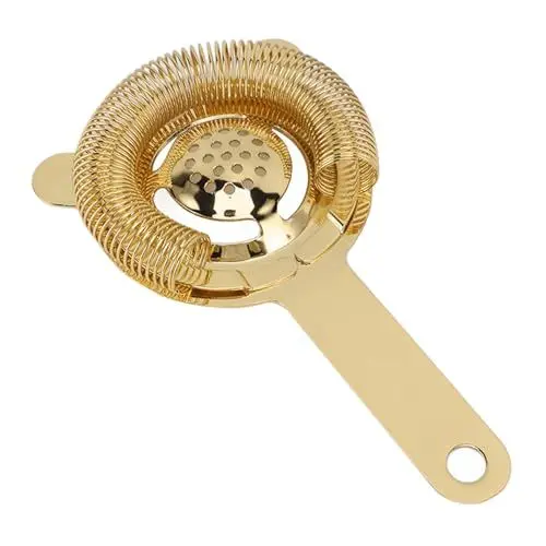 Produktbild: Cocktailsieb aus Edelstahl 304, Barsieb, Barwerkzeug, Getränkesieb, Zubehör für Bars, Restaurants (Gold)