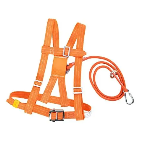 Produktbild: Cocoarm 6 Arten Verstellbarer Rettungsseil-Klettergurt-Sicherheitsgurt mit Schnalle aus (Das Einzelseil mit Kleiner Schnalle ist 1,6 Meter lang)
