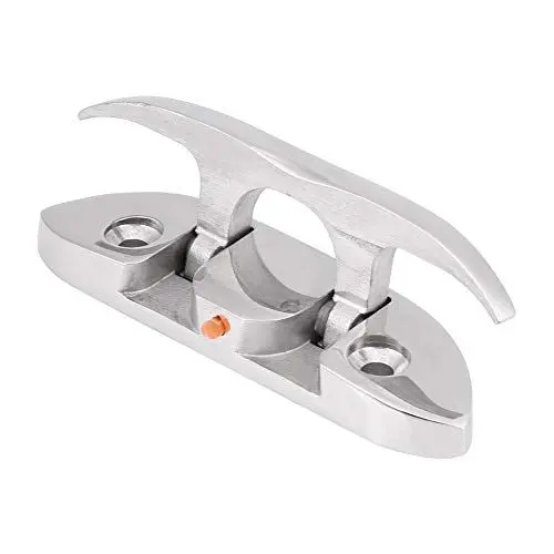 Produktbild: Cocoarm Bootsklampe, Edelstahl Klapplampe Boat Klapp Klampe 4-1/2 Befestigungselementen Marine Boat Flip Up Bootsklammern Haken für Boot Kajak und Dock