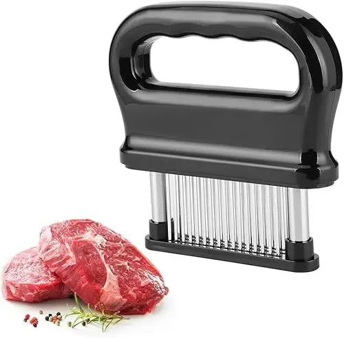 Produktbild: Cocoarm Steaker Für Fleisch Tenderizer Fleischzartmacher Gerät 48 Nadelklingen Mürber Aus Rostfreiem Stahl Mit Hoher Schärfe,Leicht Zu Reinigen,Mit Doppelter Schutzabdeckung Und Praktischem Abs-Fed