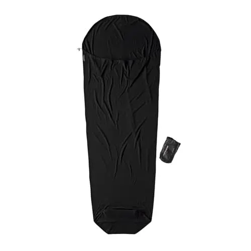Produktbild: Cocoon Merinoschlafsack Mummy Liner - Merinowolle, Schwarz