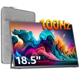 Produktbild: cocopar 18,5 Zoll tragbarer Monitor - 1080P 100Hz 120% sRGB Gaming Monitor USB-C HDMI Großer tragbarer Bildschirm für Laptop MacBook Surface PC Xbox PS4/5 Reisemonitor mit Kickstand VESA-Lautsprecher…