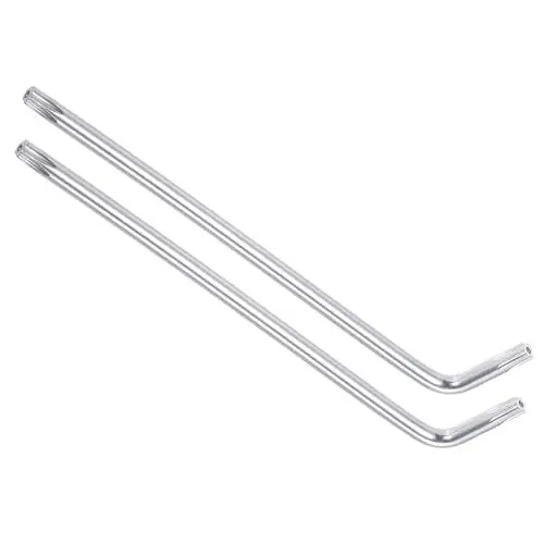 Produktbild: CoCud Manipulationssicherer Torx-Schlüssel, T20 Torx, CR-V Stahl L-förmiger Sternschlüssel - (Anwendungen: für grundlegende Heimreparaturen und mechanische Wartung), 4 Stück